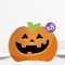 Big Dot of Happiness 3D Jack-O'-Lantern Halloween Centerpiece Table Decorations, Freestanding Halloween Decor, Pumpkin Party Centerpieces - 8 Count